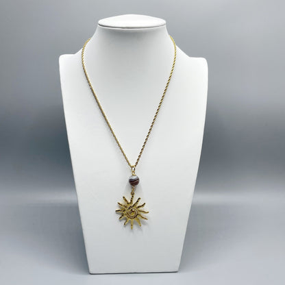 Collana Occhio di Shiva Sunshine - Acciaio inossidabile Gold