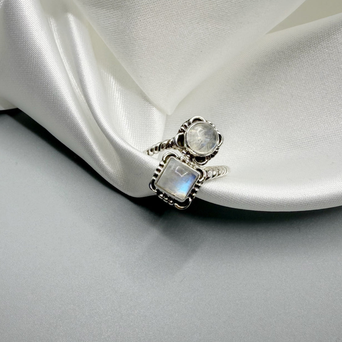 Anello Lucky Labradorite Bianca - Argento 925