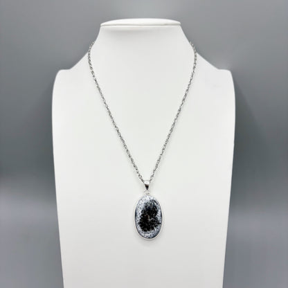 Ciondolo Opale Dendritico e Argento 925