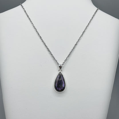 Ciondolo Labradorite Viola - Argento 925