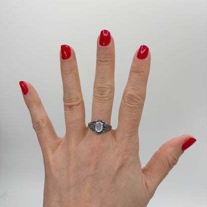 Anello Labradorite Bianca - Argento 925