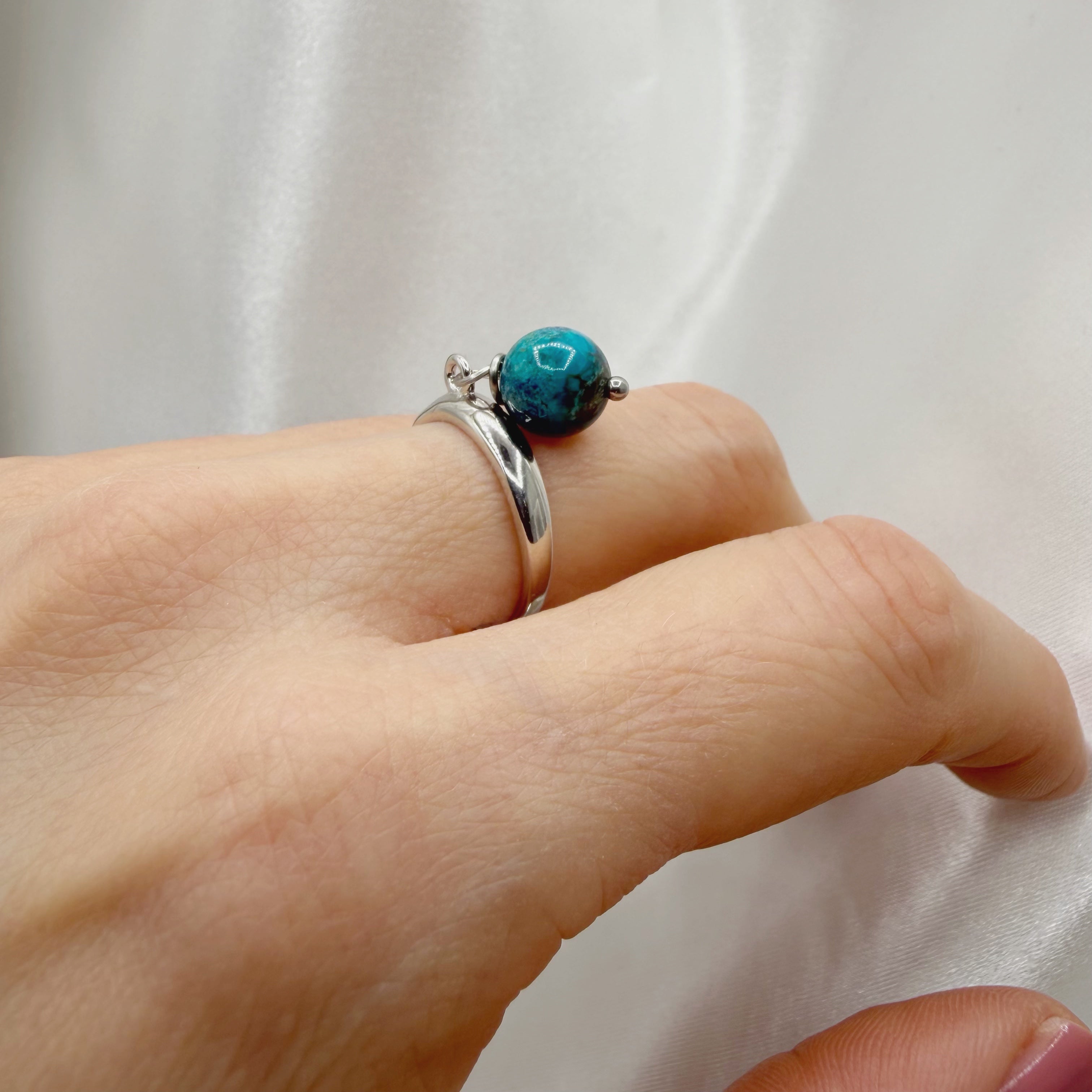 Anello Atlas Crisocolla - Argento 925