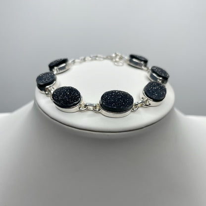 Bracciale Drusa di Onice e Argento 925