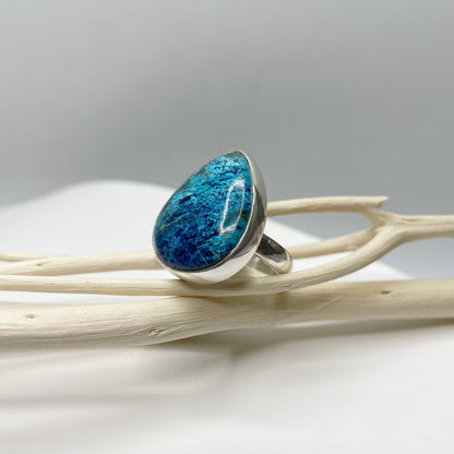 Anello Shattuckite e Argento 925 - a Goccia