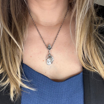 Ciondolo Opale Dendritico e Argento 925