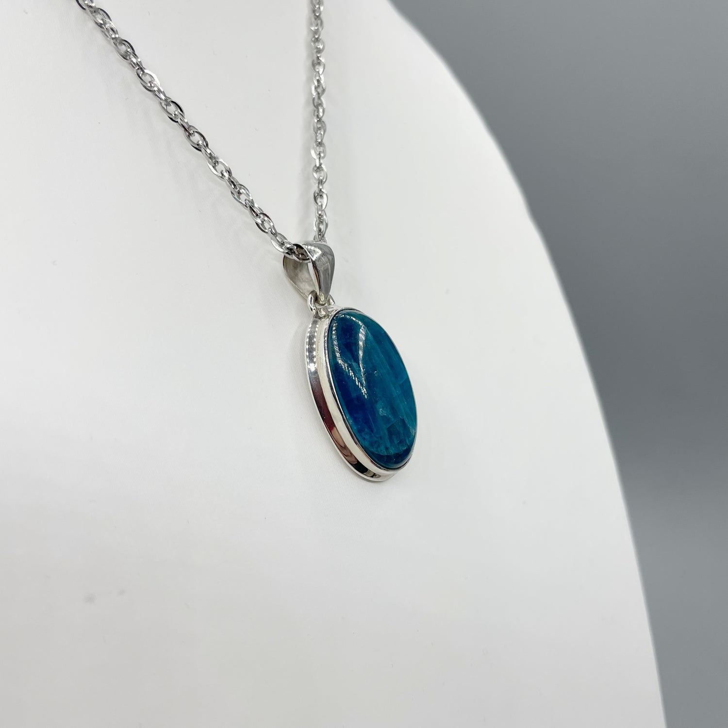 Ciondolo Apatite Argento 925 - Ovale