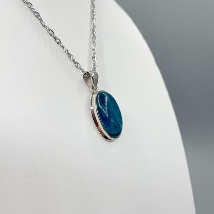 Ciondolo Apatite Argento 925 - Ovale