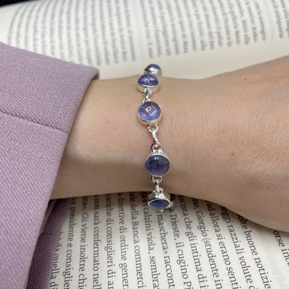 Bracciale Tanzanite e Argento 925 - Tondo