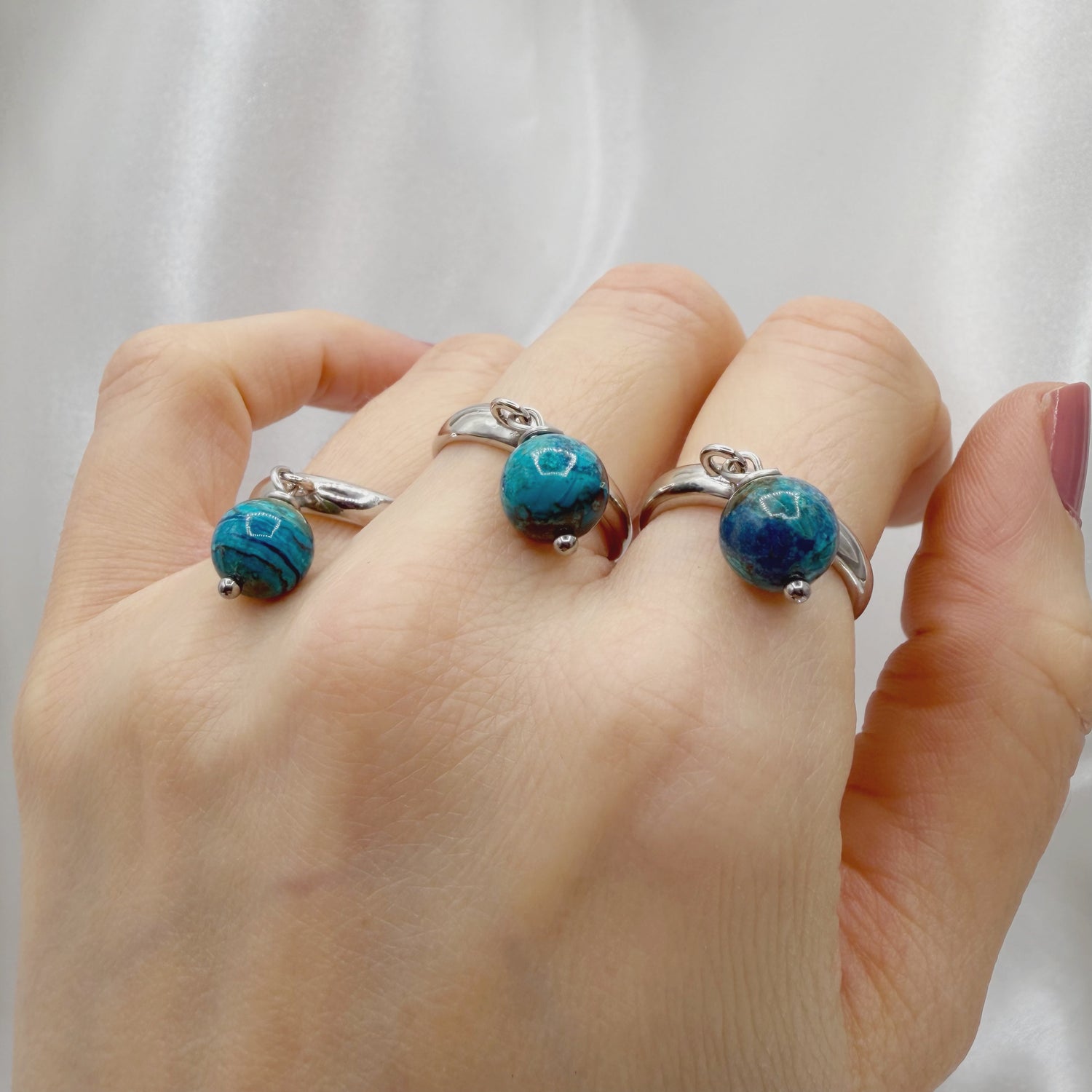 Anello Atlas Crisocolla - Argento 925