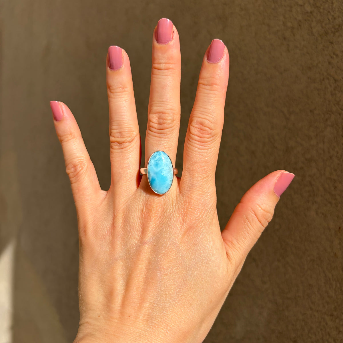 Anello Larimar Argento 925 - Ovale