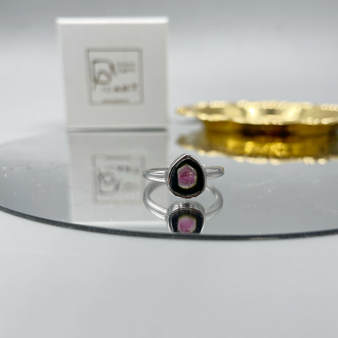 Anello Tormalina Watermelon - Argento 925