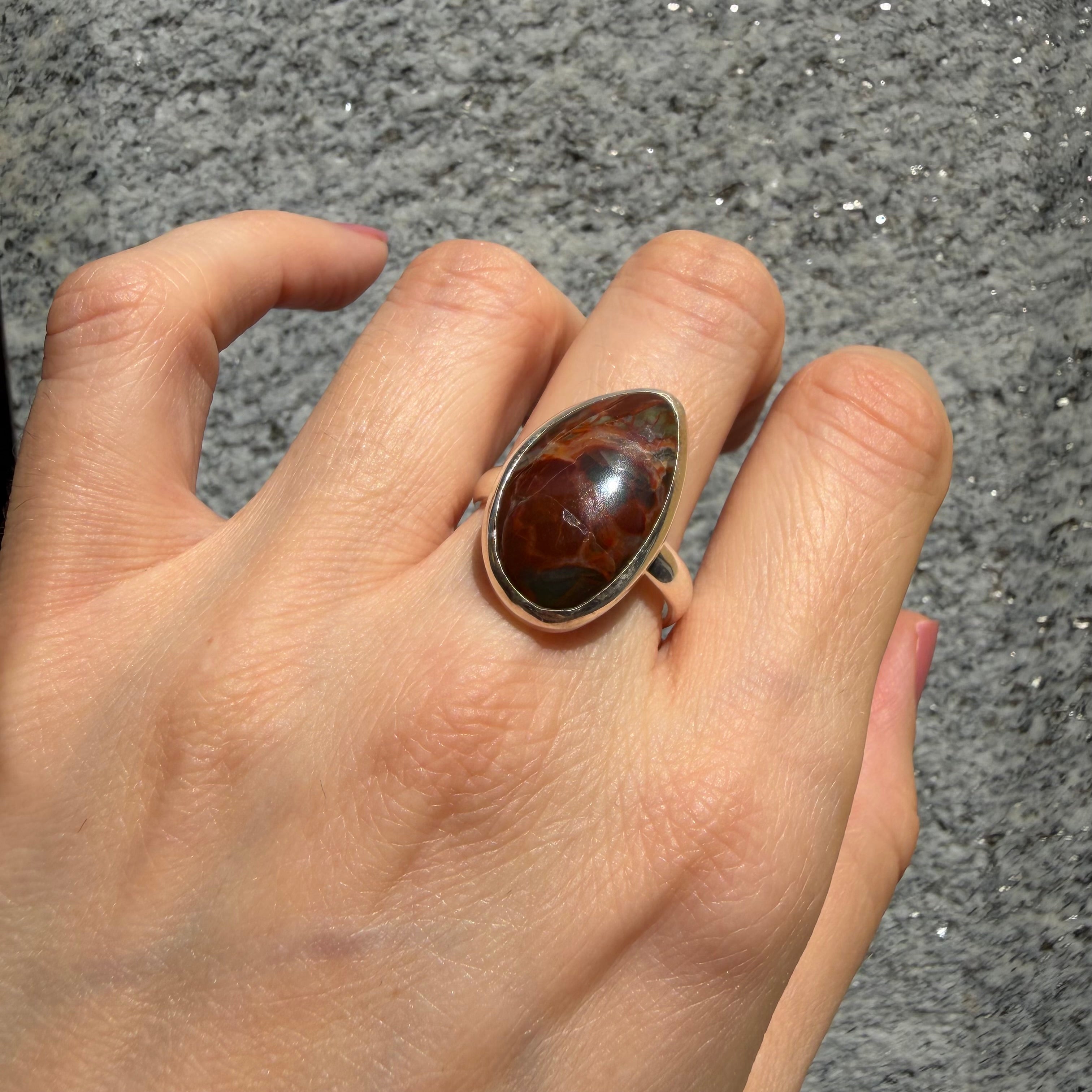 Anello Diaspro Argento 925