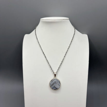 Ciondolo Desert Druzy Argento 925 - Tondo