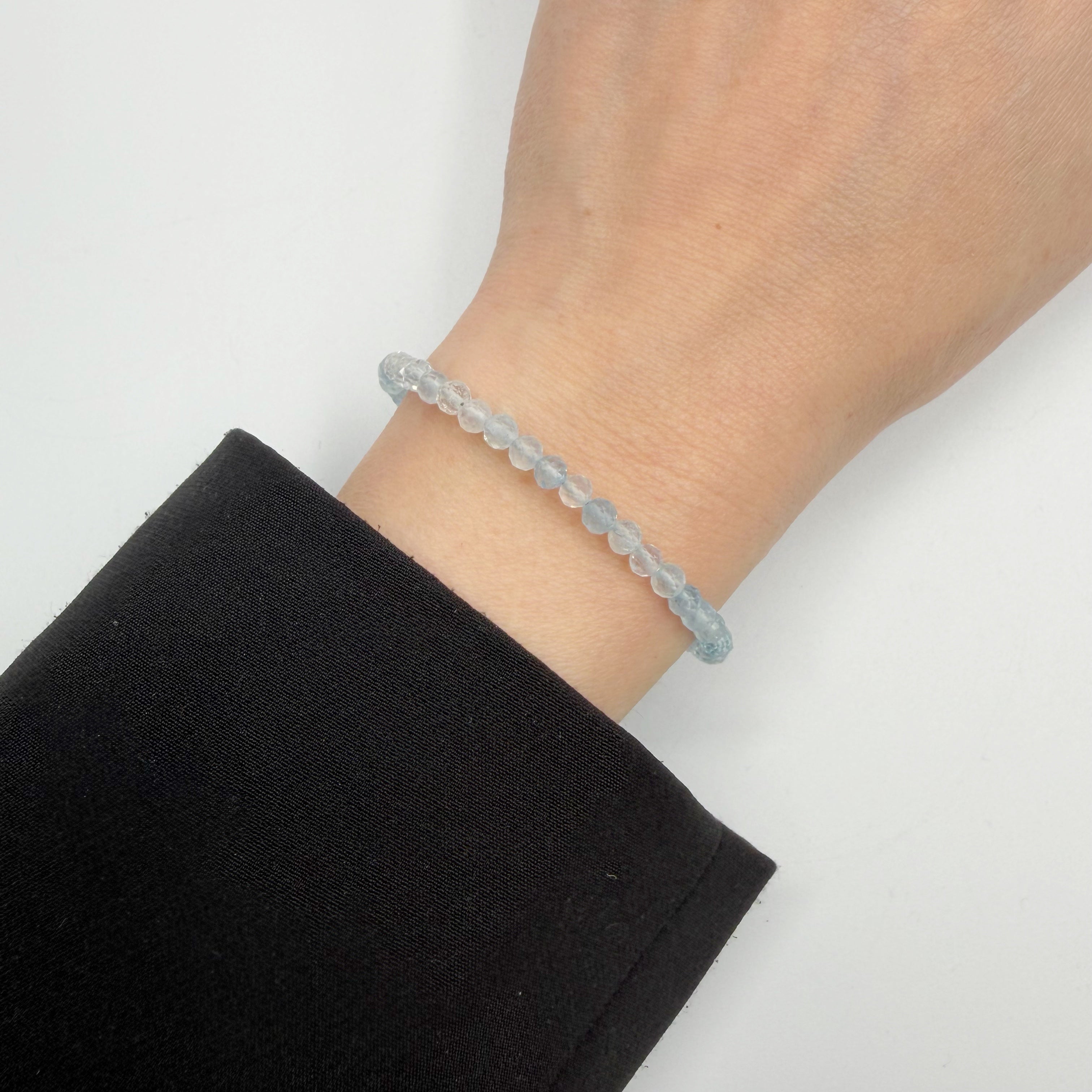 Bracciale Acquamarina sfaccettata