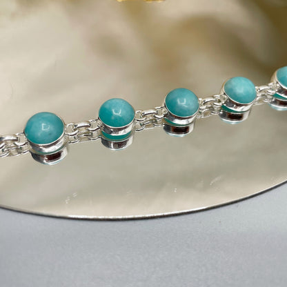 Bracciale Amazzonite e Argento 925