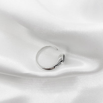 Anello Tormalina Nera Goccia e Argento 925