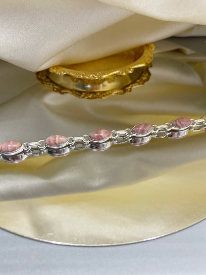 Bracciale Rodocrosite e Argento 925