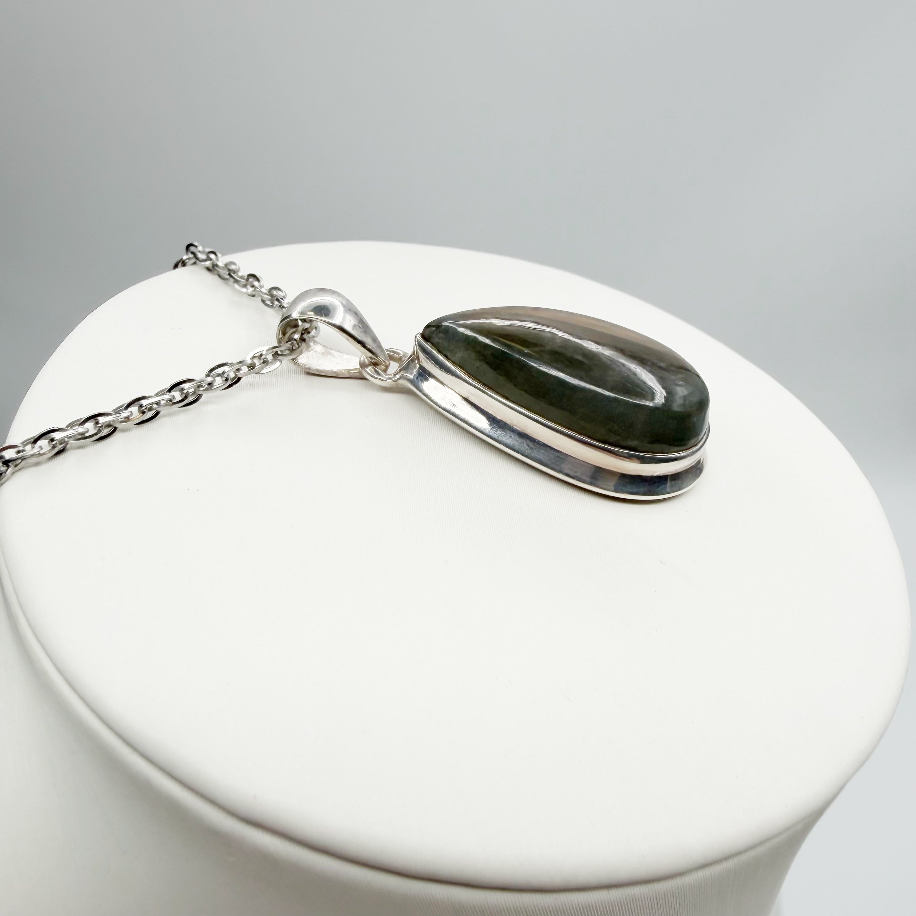 Ciondolo Labradorite Viola - Argento 925 - a goccia