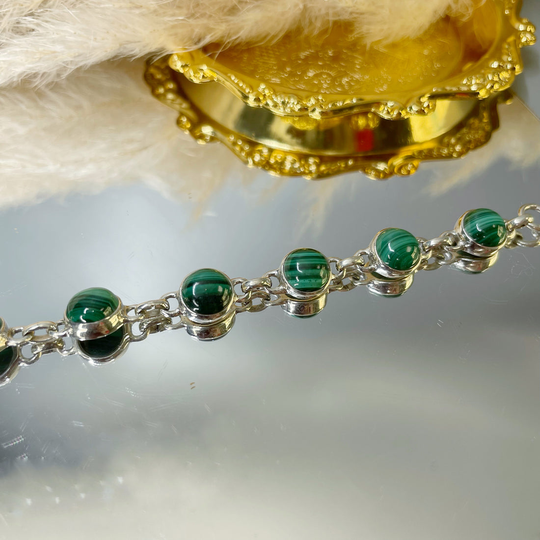 Bracciale Malachite e Argento 925