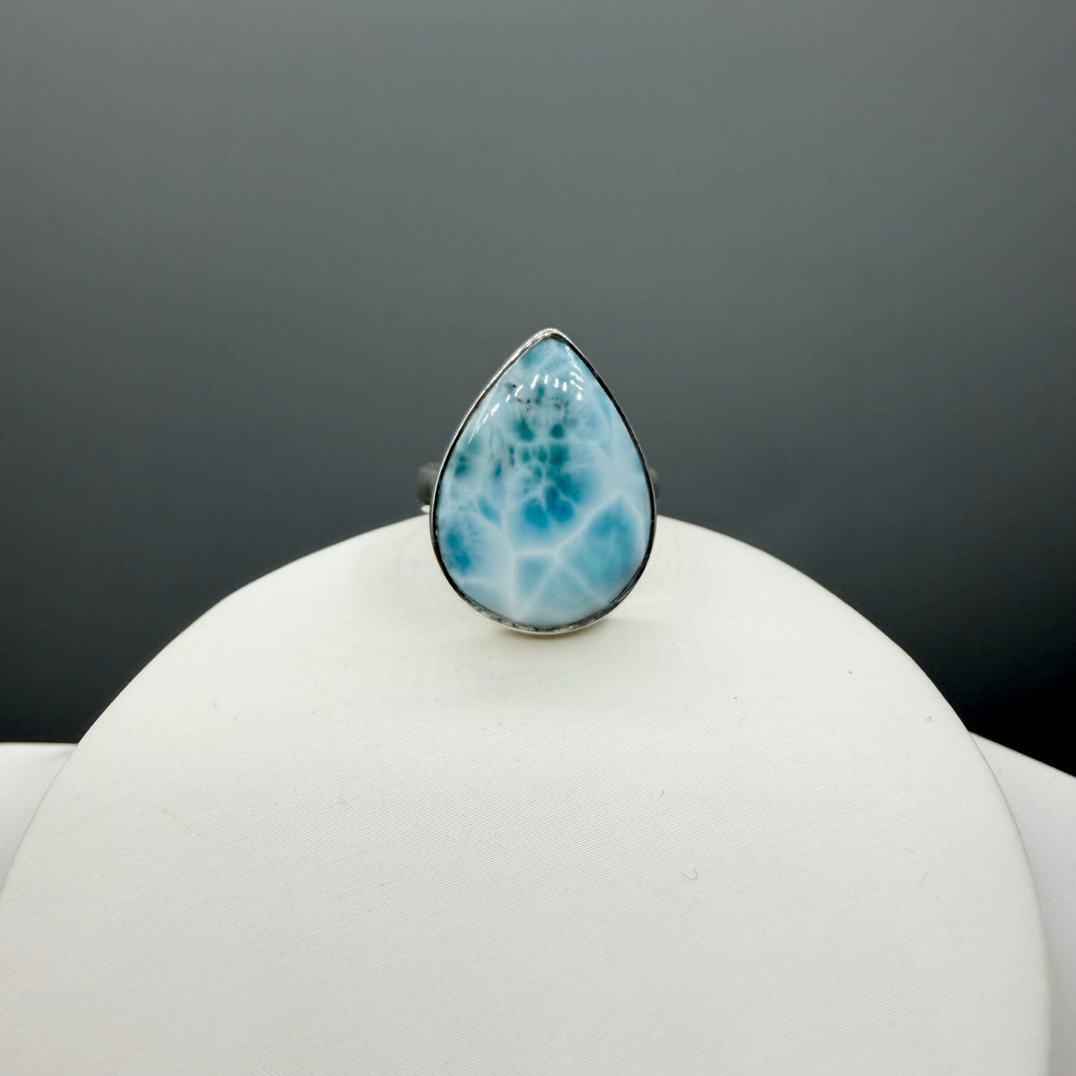 Anello Larimar Argento 925 - a Goccia