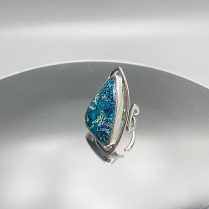 Anello Crisocolla e Argento 925