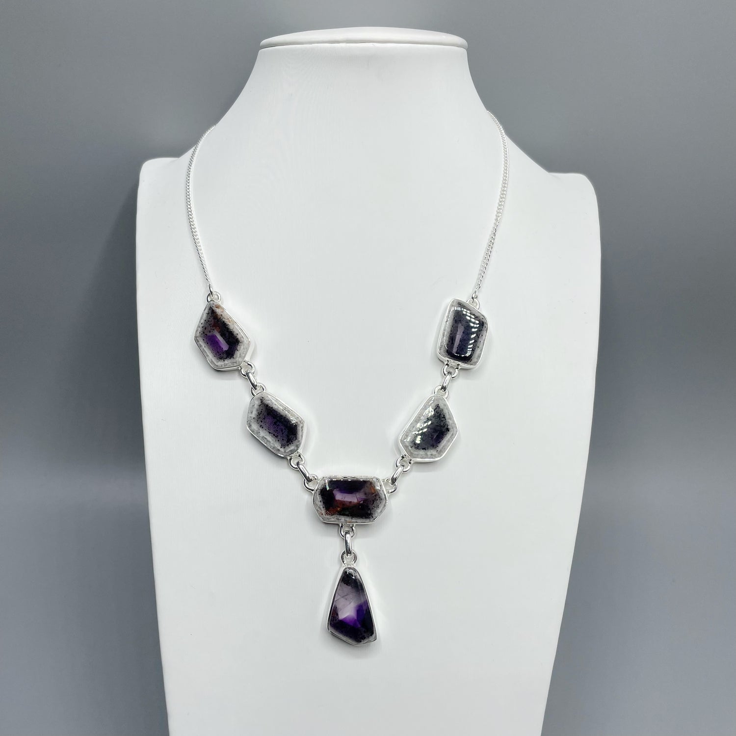 Collana Auralite 23 e Ametista -  Argento 925