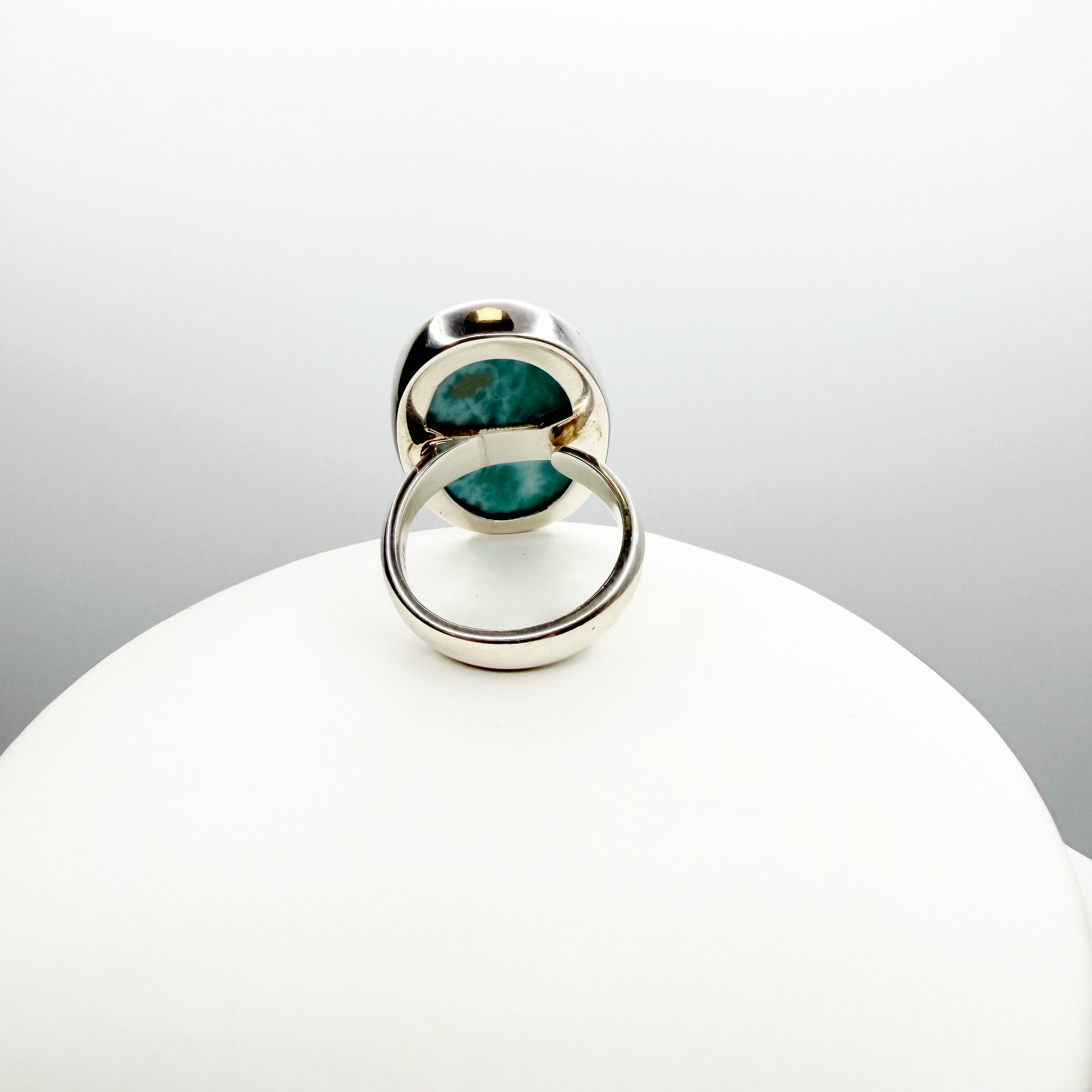 Anello Larimar Argento 925 - Ovale grande