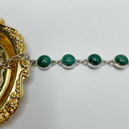 Bracciale Malachite e Argento 925