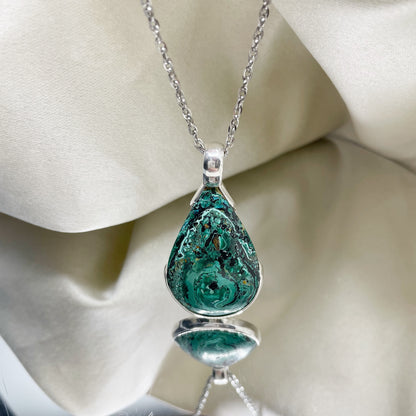Ciondolo Crisocolla - Argento 925