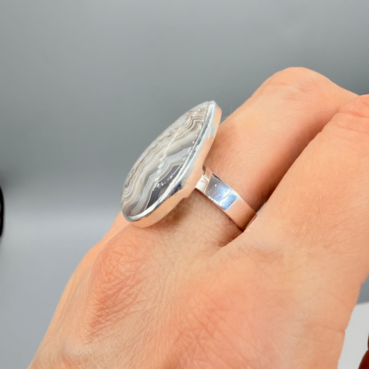 Anello Occhio di Shiva - Argento 925 - a goccia