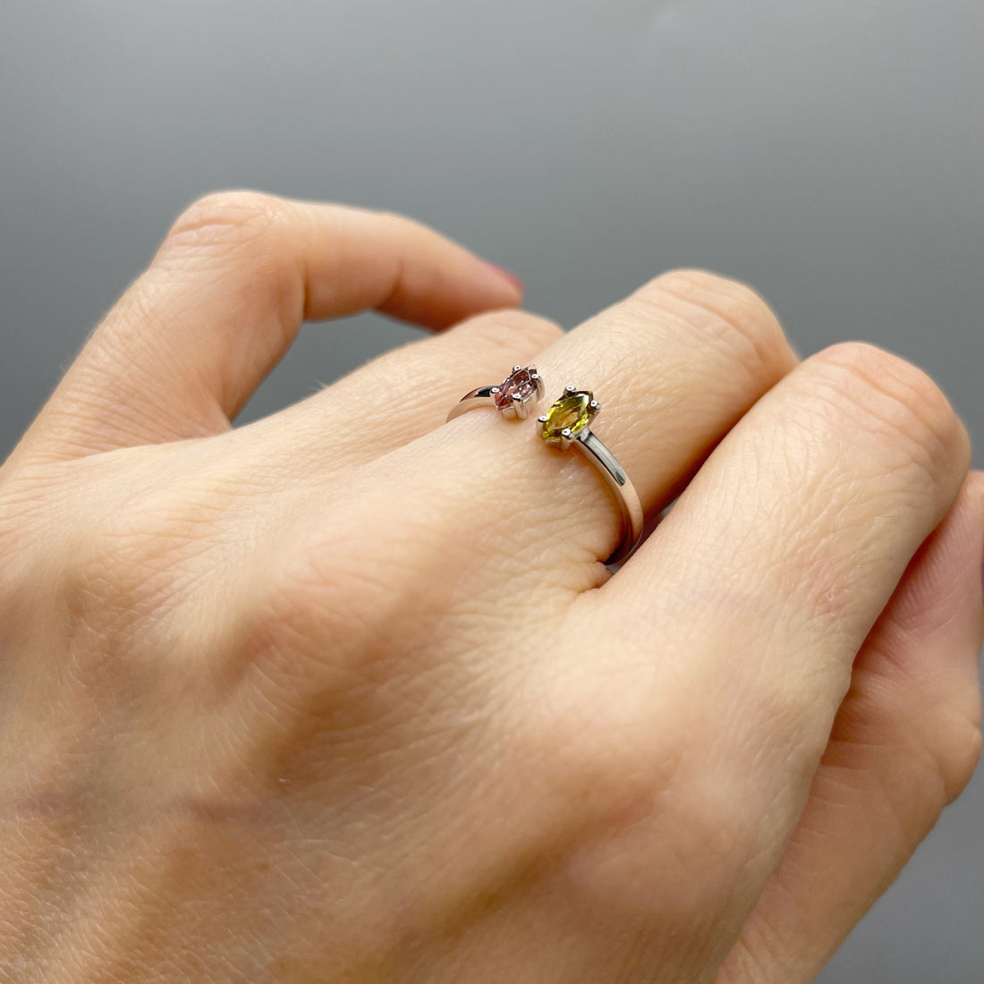 Anello Tormalina Policroma - Argento 925