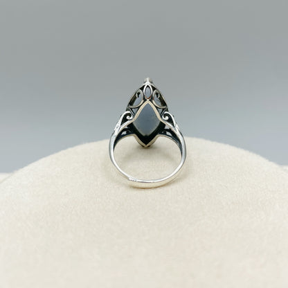 Anello Angelite e Argento 925