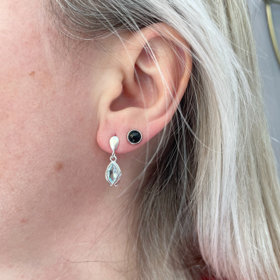 Orecchini Acquamarina - Argento 925