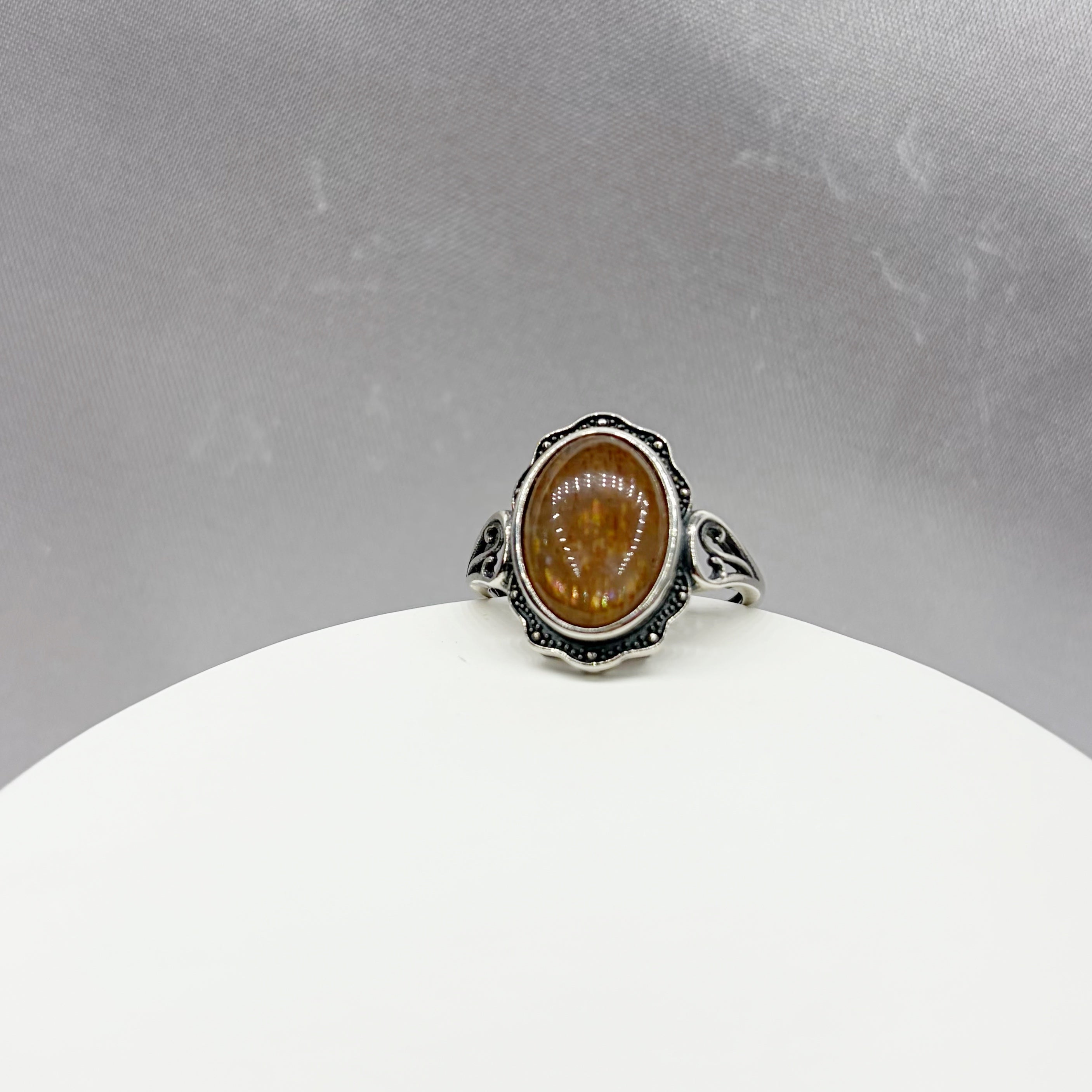 Anello Pietra del Sole e Argento 925