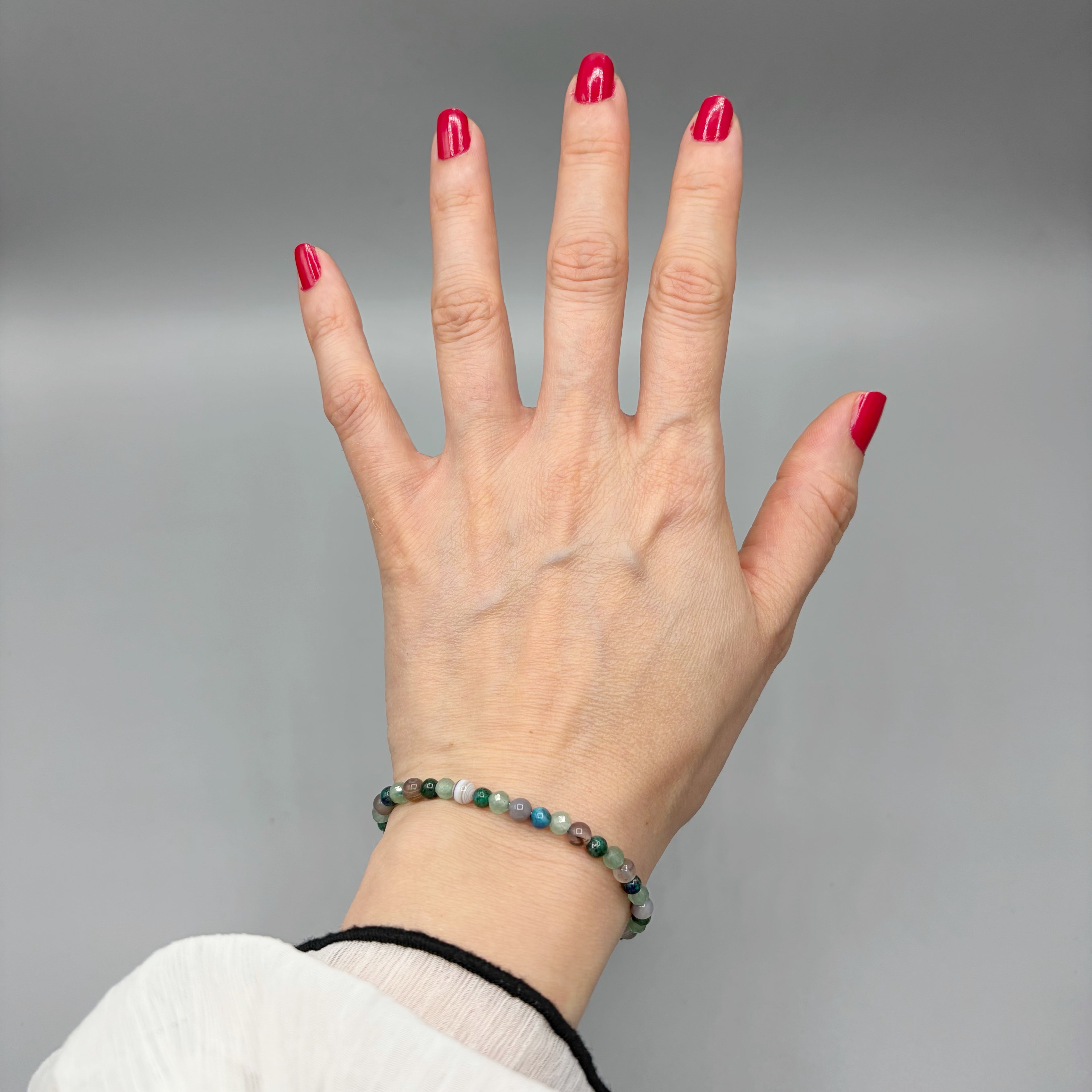 Bracciale Lucky Energy - Occhio di Shiva, Avventurina, Crisocolla