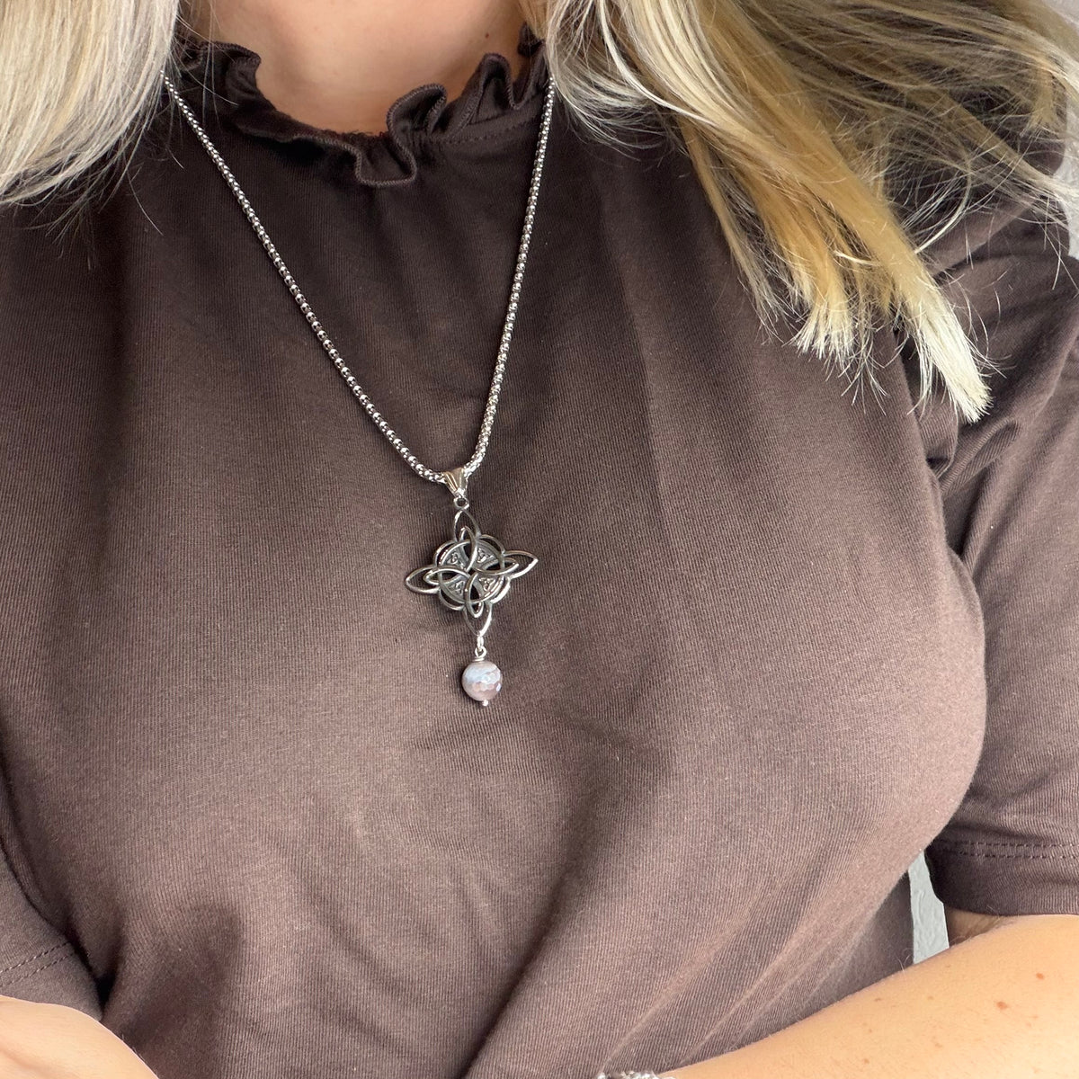 Collana Occhio di Shiva e Nodo della Strega: protezione da malocchio e invidia