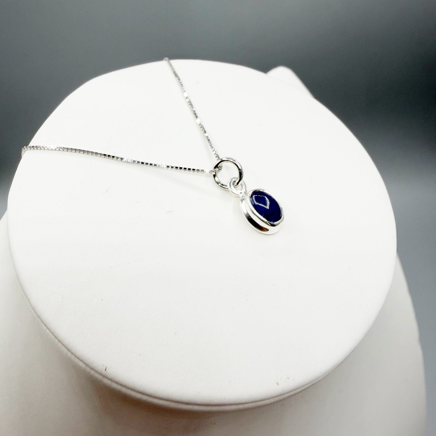 Ciondolo Punto Luce Tanzanite Argento 925 - Ovale
