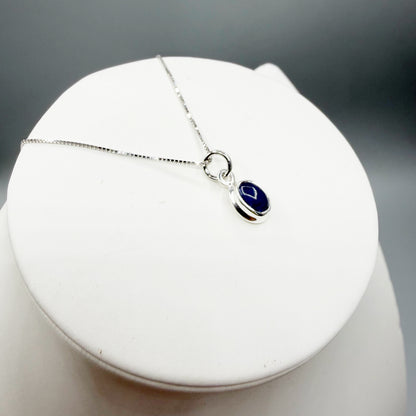 Ciondolo Punto Luce Tanzanite Argento 925 - Ovale