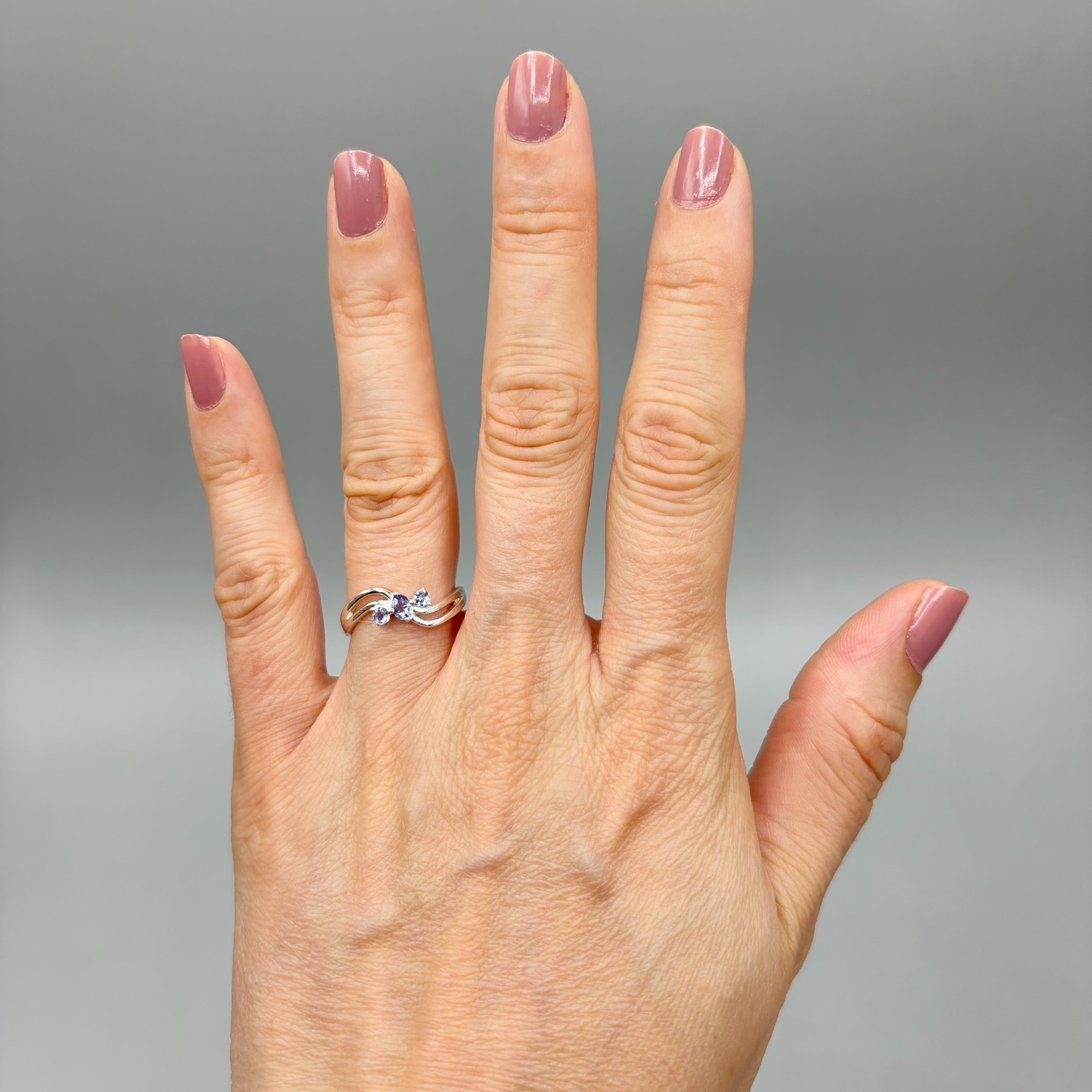 Anello Tanzanite Trilogy | Argento 925 - NON REGOLABILE