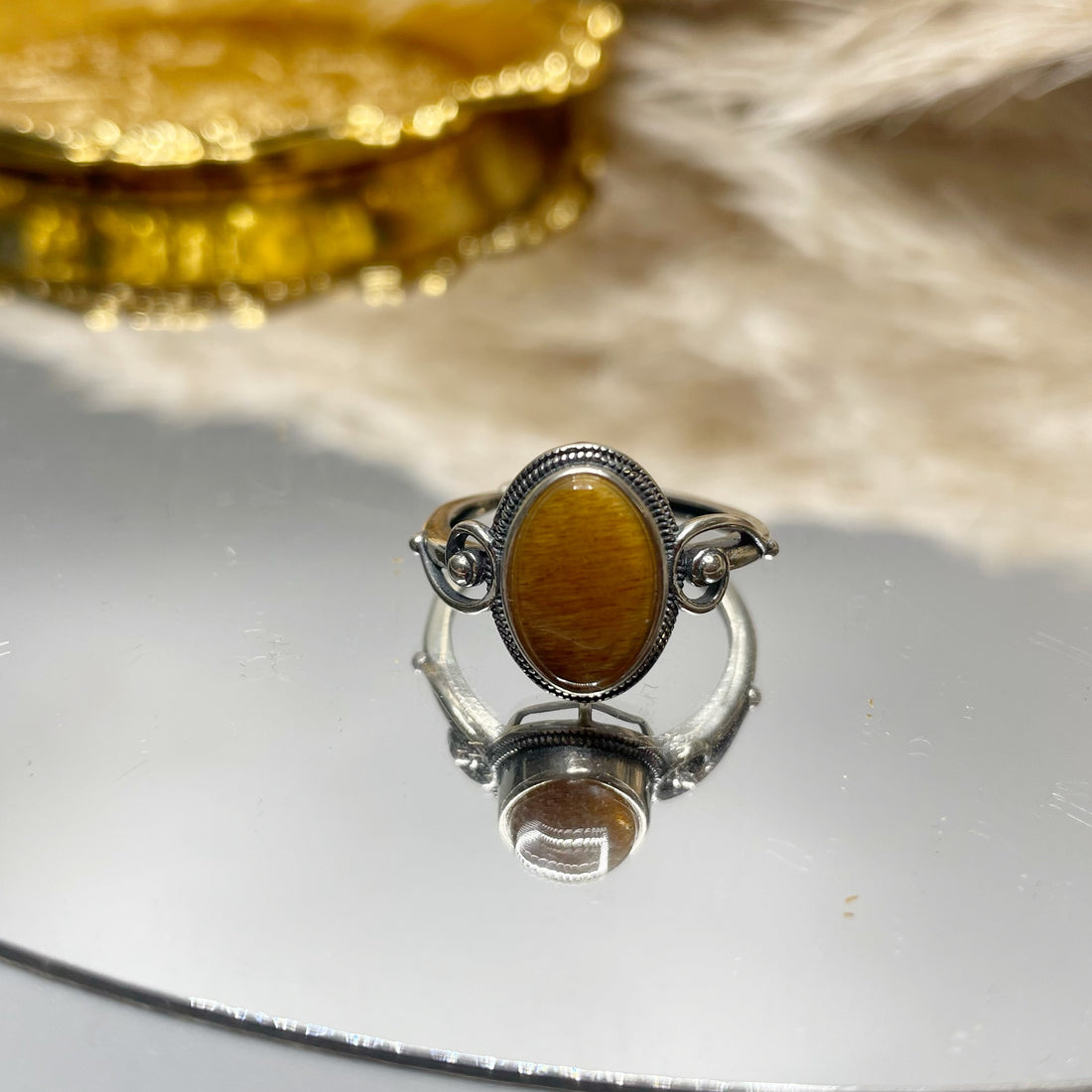 Anello Pietra del Sole e Argento 925