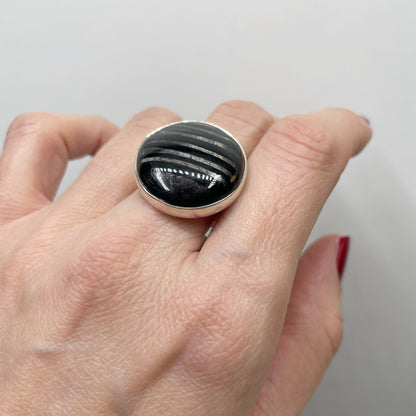 Anello Iperstene Tondo - Argento 925