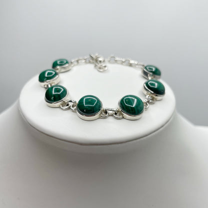 Bracciale Malachite e Argento 925