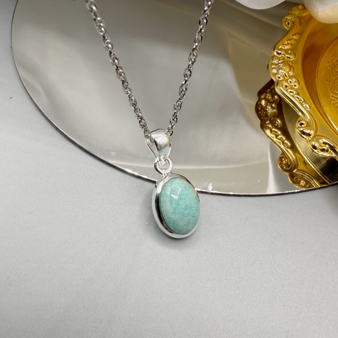 Ciondolo Amazzonite Argento 925