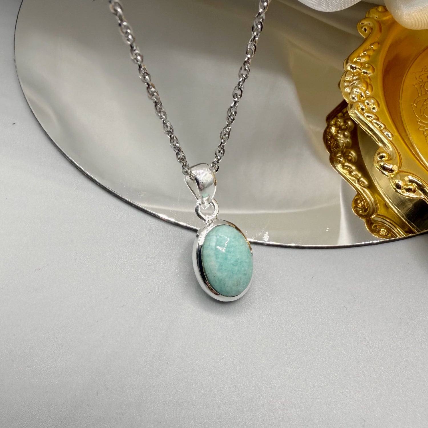Ciondolo Amazzonite Argento 925