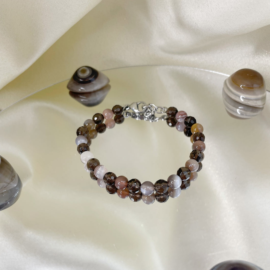 Bracciale Sigillo Protettivo - Occhio di Shiva e Quarzo Fumè - IN ARRIVO A INIZIO MAGGIO!