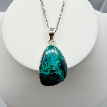 Ciondolo Crisocolla Argento 925
