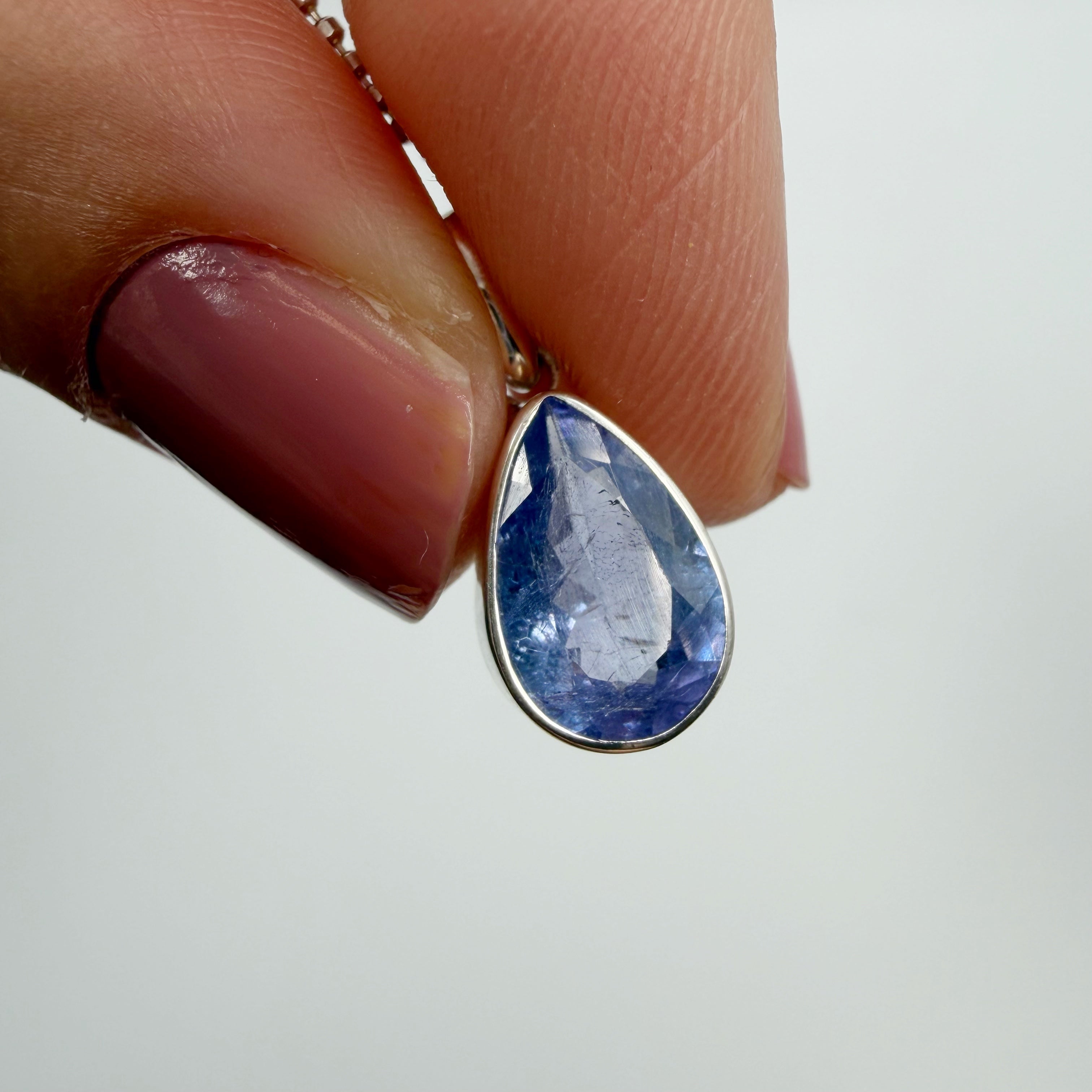 Ciondolo Tanzanite Argento 925 - a Goccia
