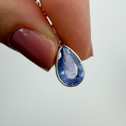 Ciondolo Tanzanite Argento 925 - a Goccia