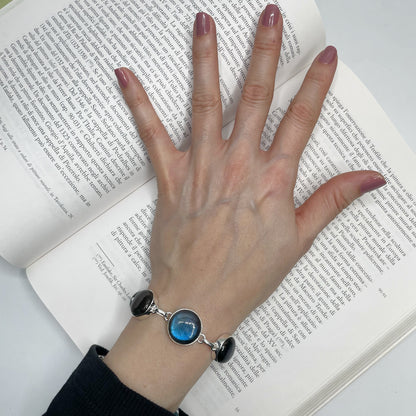 Bracciale Labradorite e Argento 925 - tondo