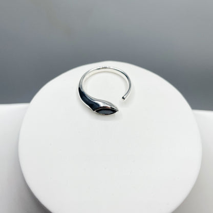 Anello Tormalina a Goccia - Argento 925
